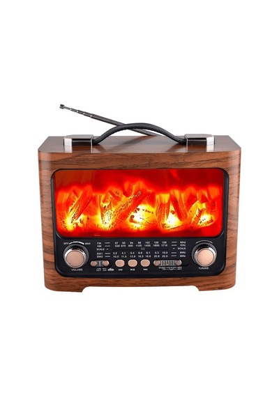 Retro Şömine Tasarımı Bluetooth Hoparlör Uczzzfp821-3