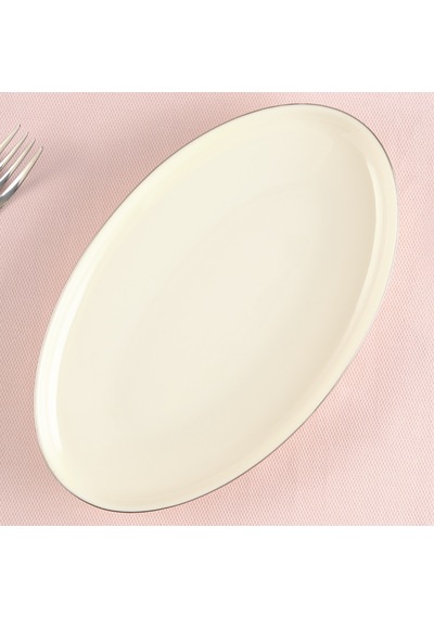 Aryıldız Hazel Platin Kayık Tabak 25 Cm Renkli