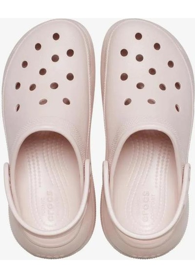 Crocs 207521 Crush 6ur Quartz Platform Taban Kadın Terlik Pudra