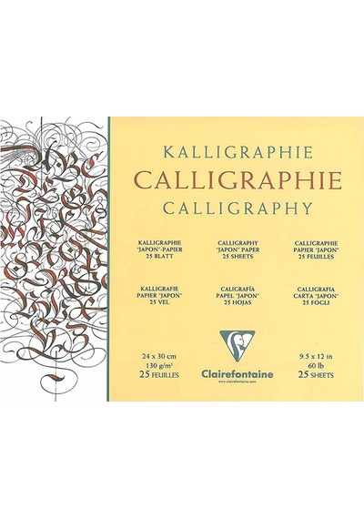 Clairefontaine Calligraphy Blok 130gr 25 Yaprak 24x30 CM