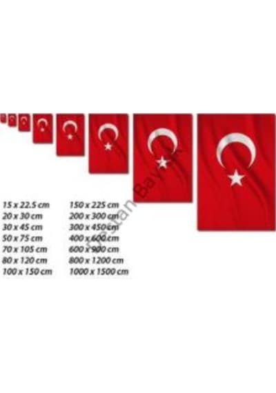80X120Cm Türk Bayrağı