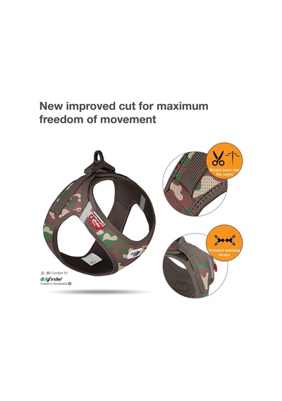 Vest Harness Curli Clasp Air-mesh Camo L Genel