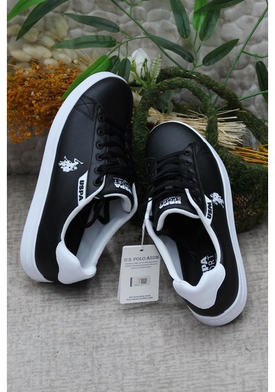 U.s. Polo Assn. Costa Siyah Beyaz Sneaker Erkek Ayakkabı 001