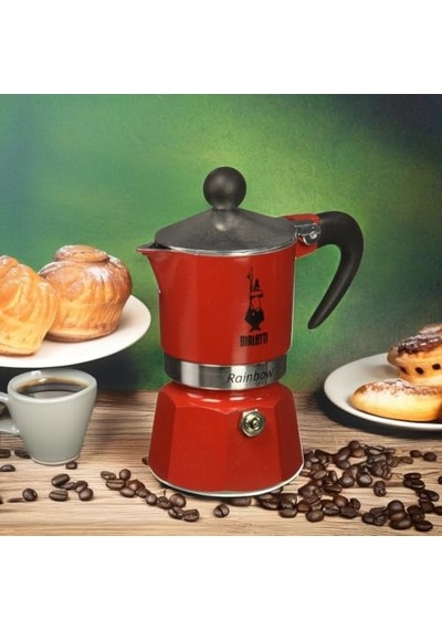 Cup Ocak Üstü Espresso Pişirici - 60ml - Sarı Renk - Alüminyum Gövde - Patentli Güvenlik Valfi - Tüm Ocak Türle