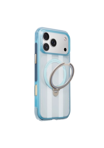 Torras Apple iPhone 17 Pro / 18 Pro Uyumlu Ostand Q3 Air World Cup Serisi Magsafe Kılıf Açık Mavi