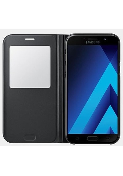 Galaxy A7 2017 İle Uyumlu S View Cover Siyah Ef-ca720pbegww