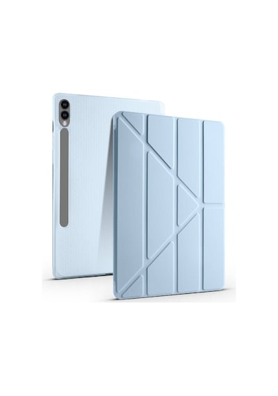 Samsung Galaxy Uyumlu Tab S9 Fe Plus X610 X616 Kılıf Kalem Bölmeli Trifolding Case