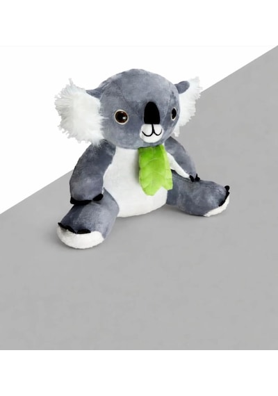 Koala Peluş 35 Cm Sevimli Ve Konforlu Uyku Yastığı Ve Sarılma Arkadaşı Dekoratif Oyuncak Gri