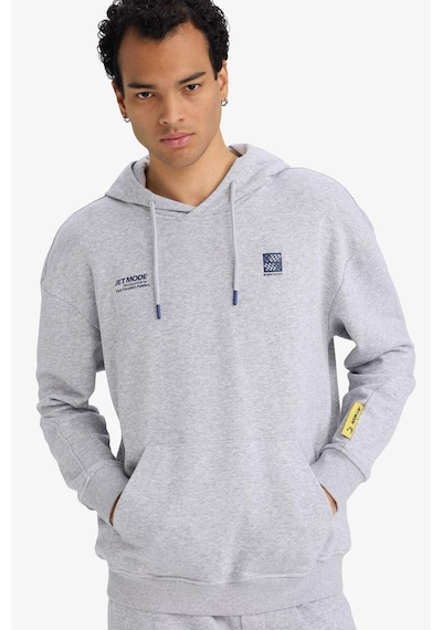 Defacto Boxy Fit Kapüşonlu Sweatshirt F8656ax26spgr389 Gri-gr389