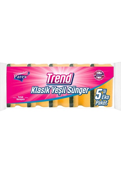 Magic Shine Sünger Klasik Sünger Bulaşık Altlığı Ve Mutfak Bezi Paketi