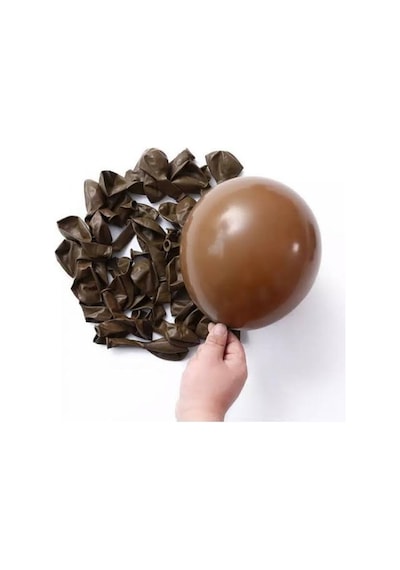 Pastel Balon Kahverengi 10 Adet Kahverengi