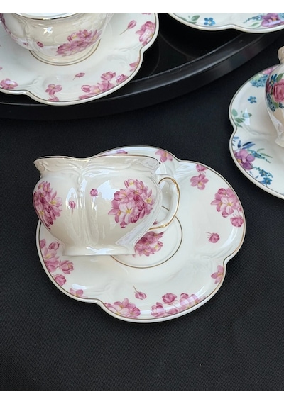 Acar Leonce 6 Lı Porselen Kahve Fincan Takımı 90 Ml Hxf-09452 Pembe