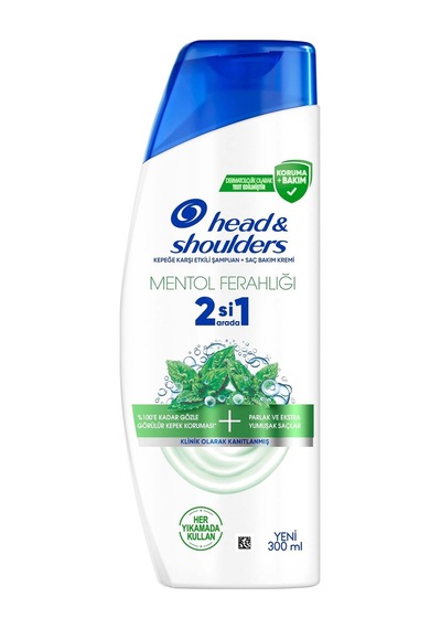 Head & Shoulders Mentol Ferahlığı 2in1 Şampuan 300 Ml - 8 Adet Tarı
