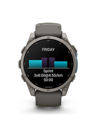 Garmin Fenix 9 47 MM Silikon Kayışlı Titanyum Çakıl Akıllı Saat (Distribütör Garantili)