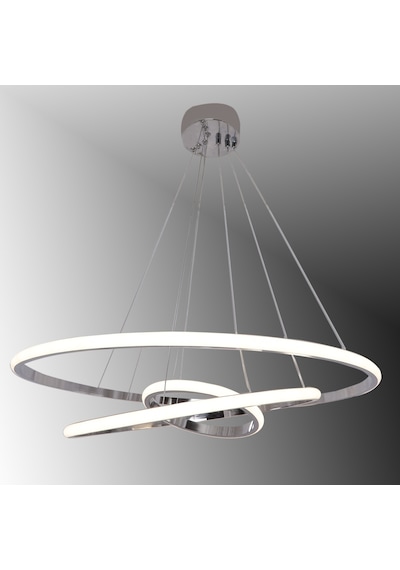 Tt300-3 Kr Tt Aydınlatma 3 Lü Krom Kaplama Gün Işığı Led Avize Krom