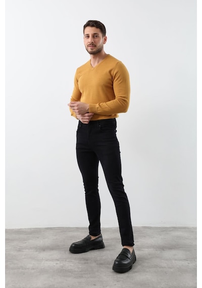 Banny Jeans Erkek Koyu Lacivert Straight Fit Jean Pantolon Açık Mavi 31