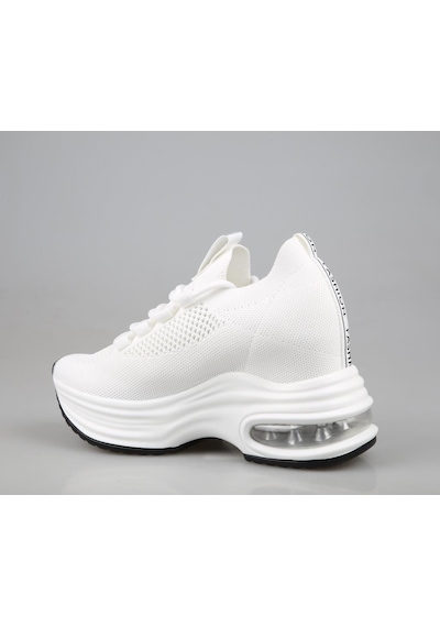 Guja 24y300-3 Dolgu Topuk Beyaz Kadın Sneakers Beyaz