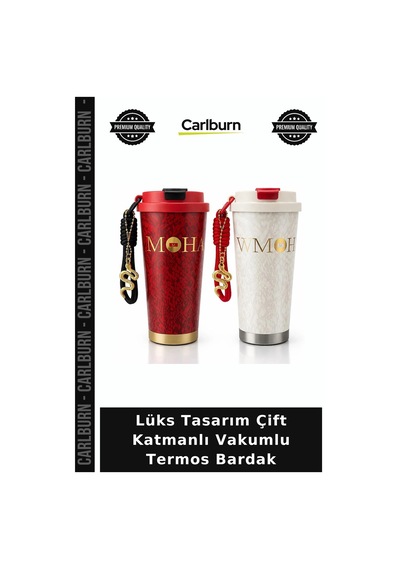 Lüks Tasarım Çift Katmanlı Vakumlu Termos Bardak Doğum Günü Sürprizi Seyahat Aksesuarı