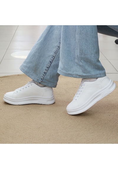 2230-conpax Mcqueen Modeli Anatomik Tabanlı Üst Kalite Unisex Sneakers Ayakkabı Beyaz