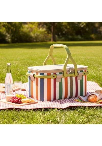 25 Lt Piknik Sepeti 1308 Picnic Bag -330 Karışık/Çok Renkli