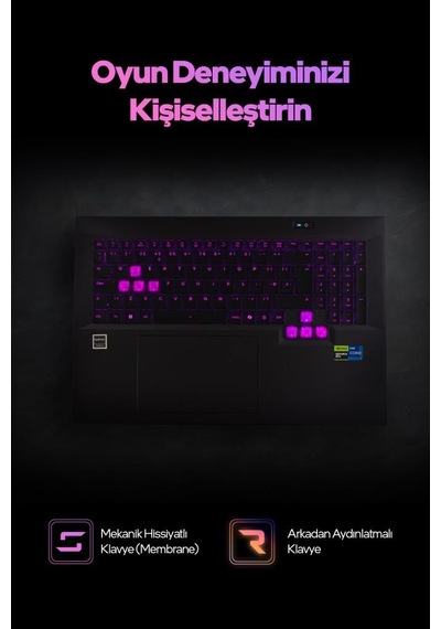 Game Garaj Slayer X7T XL-5070 C6 i7 14650HX 32 GB 1 TB SSD RTX5070 18" Free Dos Dizüstü Bilgisayar