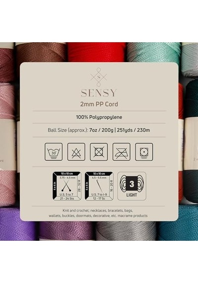 2 Mm - 200 Gr Polyester Makrome Ipi Yeşil 230 M Polyester Makrome Ip Supla Ip Ve Çanta Ipliği Açık Kırmızı