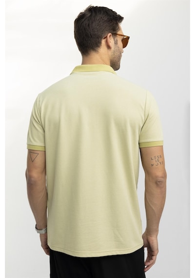 Tudors Erkek Polo Yaka Klasik Fit Düz Pamuklu Pike Tişört-27123-Yeşil Tudors Erkek Polo Yaka Klasik Fit Düz Pamuklu Pike Tişört-27123-Yeşil
