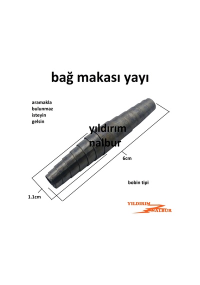 Bağ Makası Yayı Şaç Bobin Budama Makası Göbek Yayı Tel