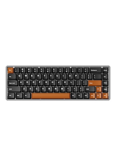 Akko Mod68 He Misty Black Brown %65 Astrolink Magnetic Switch 8k Hz Hall Effect Hotswap Argb Kablosuz İngilizce Mekanik Gaming Klavye