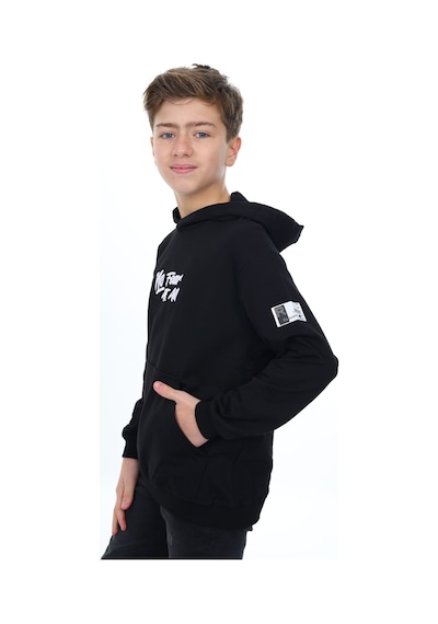 Toontoy Erkek Çocuk Nakışlı Sweatshirt Siyah