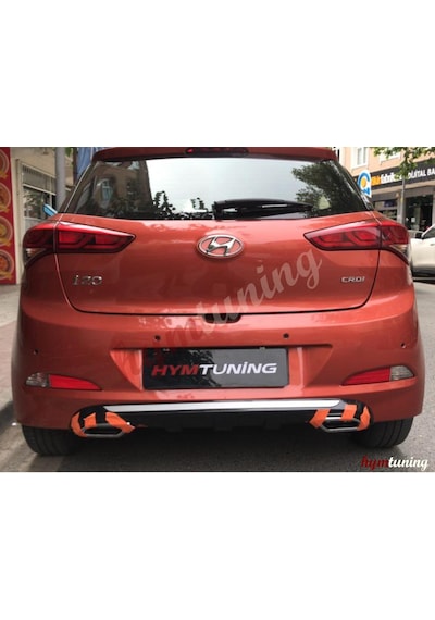 Hyundai İ20 Difüzör Arka Tampon Eki Egzoz Görünümlü Düfüzör