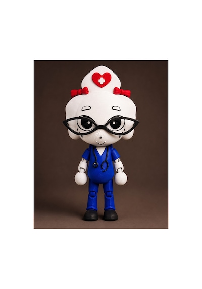 Roblox Hayvan Hastanesi Fluffy Nurse Eklemli Oyuncak Bacakları Ve Kolları Hareketli Fluffy Nurse