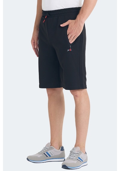 Slazenger Osaku 2 Li Set Erkek Şort Siyah - Koyu Gri