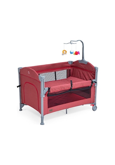 Baby2go 2254 Culla Anne Yanı Oyun Parkı Park Yatak 70 x 110 Cm Kırmızı
