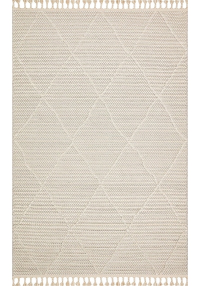 Soho Sh 02 Beige Hav Vermeyen Özel Ipler Ile Üretilen Etnik Örgü Desenlere Sahip Makine Halısı