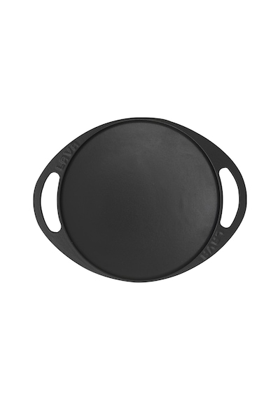 Lava Döküm Saç Kavurma Tavası, Metal Kulplu. Çap(Ø)20cm.