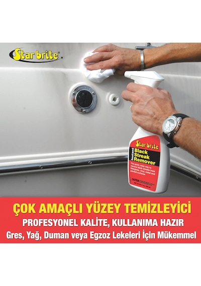 Starbrite - Siyah Leke Ve Akıntı Giderici Sprey 650 Ml : Teknenizdeki Ve Karavanınızdaki Çirkin Siyah Çizgilere Temas Ettiği Anda Son Verin