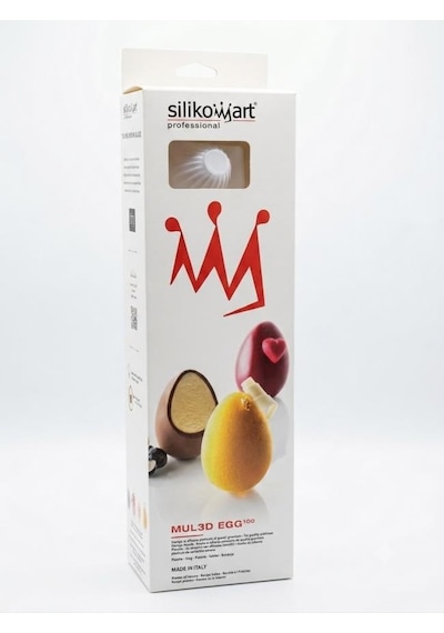 Silikomart Mul3d Egg 100 - Profesyonel 3d Yumurta Formlu Silikon Kalıp Seti Beyaz