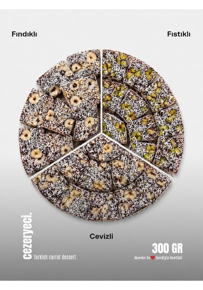Cezeryeci Cezeryeci Fındıklı Antep Fıstıklı Cevizli 3'lü Tadım Paketi 300 G