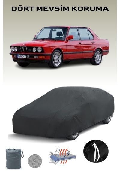 Siyah Bmw M5 E28 1985 - 1988 Araba Brandası, Oto Örtüsü, Araba Çadırı Siyah