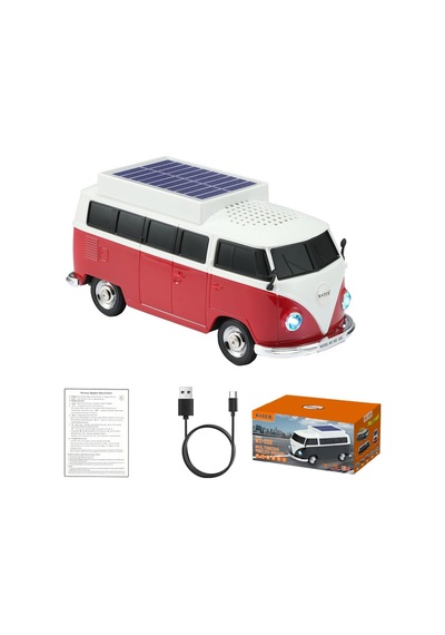 Minibüs Tasarımlı Bluetooth Speaker Sd Kart Usb Fm Radyolu Şarjlı Taşınabilir Kablosuz Hoparlör