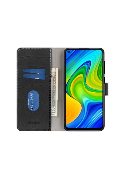 Xiaomi Redmi Note 9 Kilif Kroko Desen Kapakli Cüzdanli 489990448