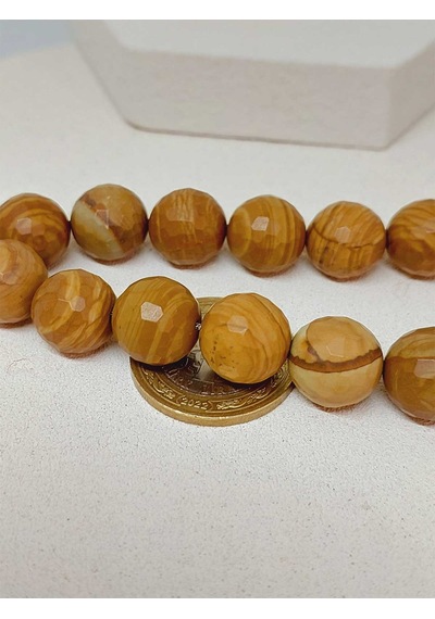Yasamtohumu Jasper Taşı Faset Kesim 17'li Efe Tesbih 13mm 25875-efe
