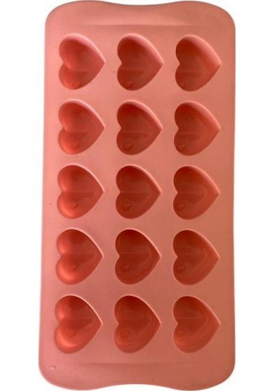 Silikon Çikolata Kalıbı Kalp Damlalı 21 11 Cm
