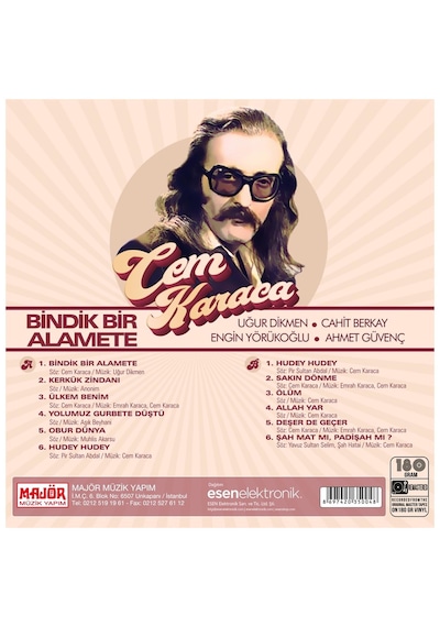 Cem Karaca Bindik Bir Alamete LP Plak