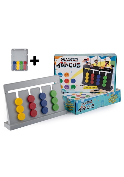 Thinkmaster Rubik Abaküs Montessori Renk Eşleştirme Oyunu Dijital Oyun Kartları İle Destekli