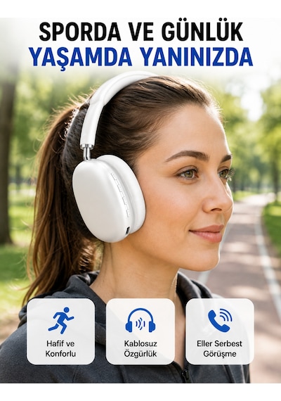 Stereo Ses Kaliteli Bluetooth Kulaklık Katlanabilir Ve Ergonomik Tasarım Yeni Nesil - Lisinya