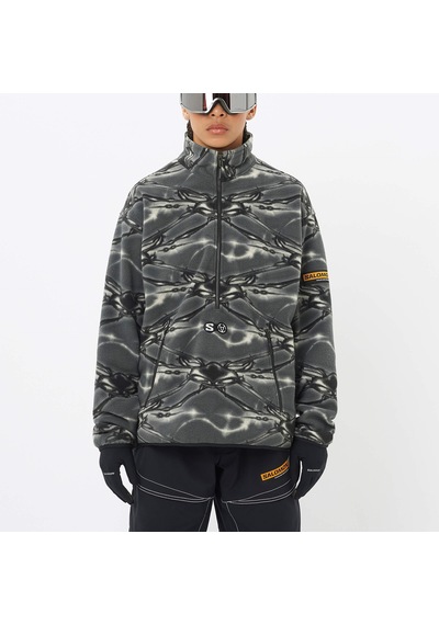 Salomon Salomon Fleece Slam Jam Erkek Sweatshirt Black Lc2719700 Çok Renkli