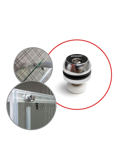 Ayrıntıshop Panel Duşakabin Tekerlek Çap 24mm 1 Adet Krom