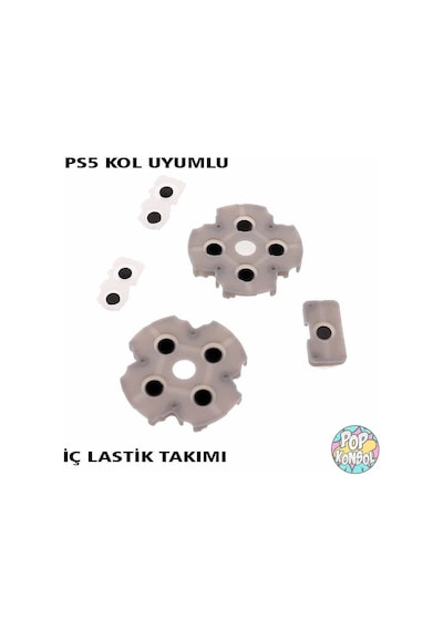 Playstation 5 Version 1 Kol İç Lastik Takımı 5 Parça Ps5 V1 Kol Tamiri Ps5 Yedek Parça Beyaz